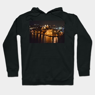 Senglea from the Grand Harbor, Malta Hoodie